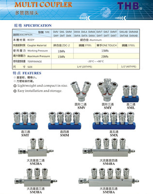 【【質(zhì)量保證】大流量直通接頭 多管路接頭批發(fā)】價格,廠家,圖片,直通、接頭,上海唐頤實業(yè)-